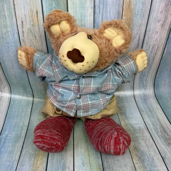 Furskins Bear Boone The Sweet Toothed Beekeeper Plush Bear Xavier Roberts VTG 84 - Picture 1 of 9